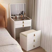 Eleganter Schminktisch mit klappbarem Spiegel + Hocker inklusive