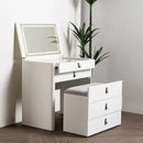 Eleganter Schminktisch mit klappbarem Spiegel + Hocker inklusive