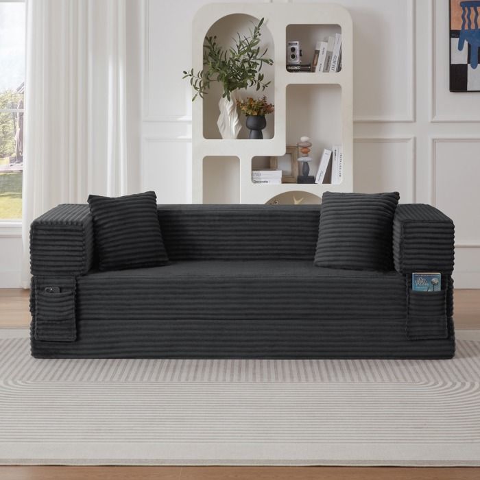 Komprimiertes modernes Cord-Sofa